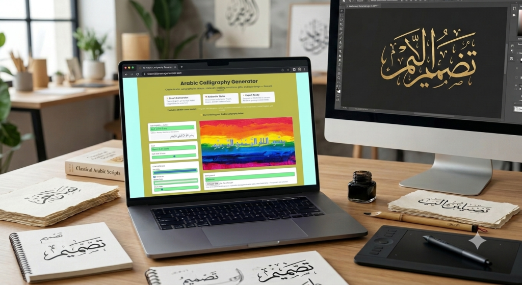 Digital calligraphy generator tool